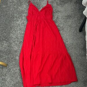 Med Elegant Red Women's maxi